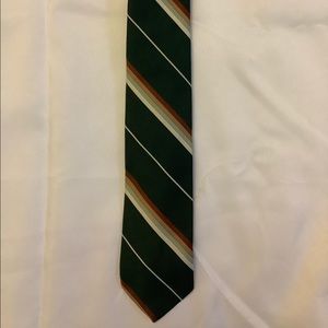 Pierre Jacques Dark Green Stripe Tie